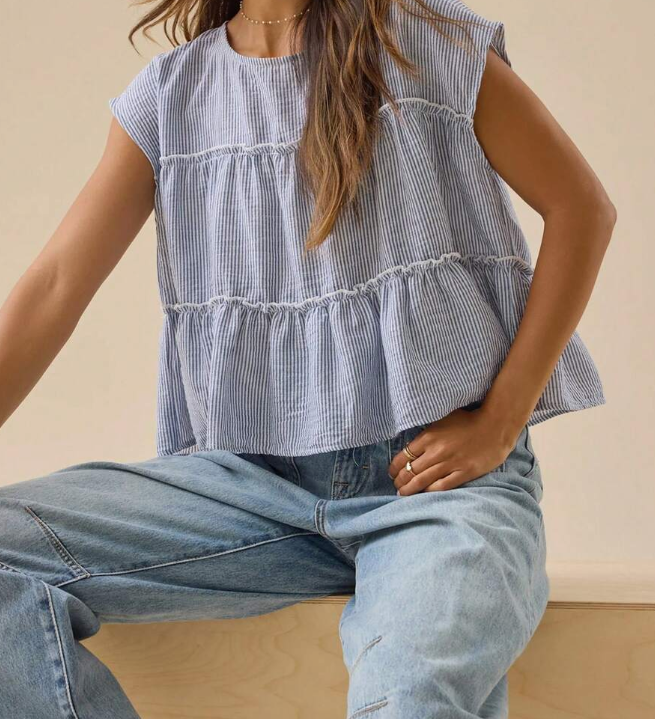 Women's Layered, Cute, Bohemian-Style Shirt